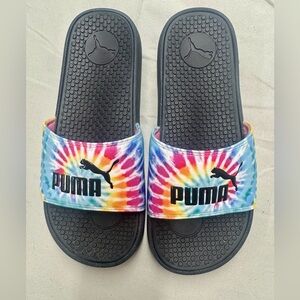PUMA Tie-Dye Slide Sandals